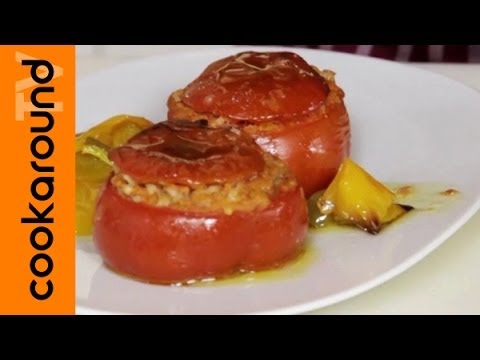 Pomodori ripieni di riso gratinati al forno