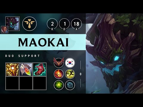 Maokai Support vs Nautilus - KR Grandmaster Patch 25.16