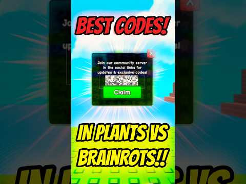 BEST Brand New Codes In Plants Vs Brainrots!