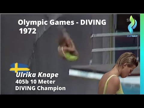 1972 Ulrika Knape Sweden - 405b - Women 10 meter Diving Event - Olympic Games
