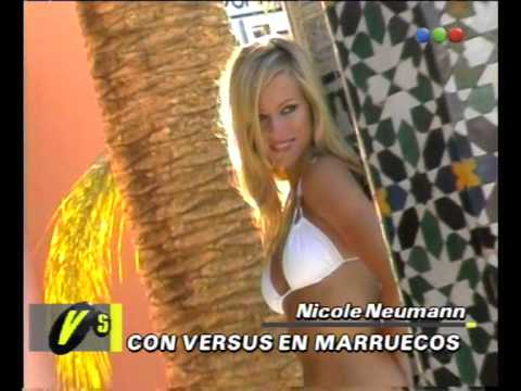 Nicole Neumann, Clip En Marruecos -- Versus