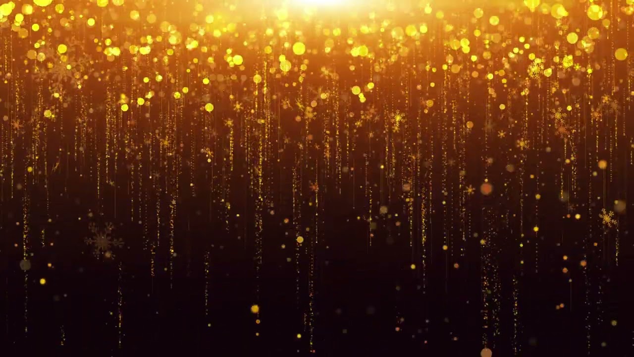 Gold Glitter Happy New Year Background - Free Stock Video