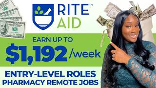RITE AID REMOTE JOBS | WORK FROM HOME JOBS + HIGH PAY! ONLINE JOBS HIRING NOW