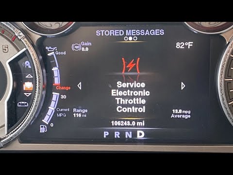 “Service Electronic Throttle Control” Warning in Ram 1500: Reasons
