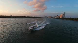 Typical Miami Weekend, DJI FPV Boat Chasing, First time flying with ND Filters