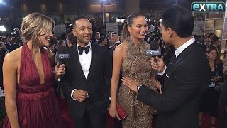 John Legend & Chrissy Teigen Give Update on Baby Luna at the 2017 Golden Globes