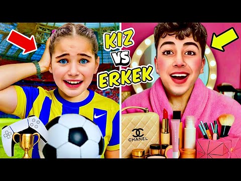 IS IT HARD TO BE A GIRL OR TO BE A BOY?? ELIF SINEM AND HER BROTHER CHANGED THEIR ROLES, WE MADE ...