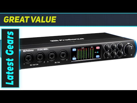 PRESONUS STUDIO 1810C 18X8 USB-C AUDIO INTERFACE ADAT MIDI WITH POWER ADAPTER image 4