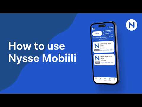 How to use Nysse Mobiili app