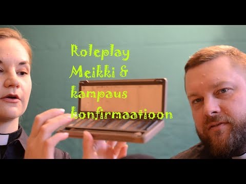 ASMR SUOMI - Roleplay meikki ja kampaus konfirmaatioon