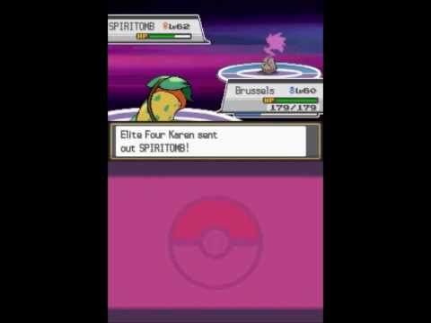 Pokemon Soul Silver Walkthrough Part 74 - Elite Four Karen Rematch