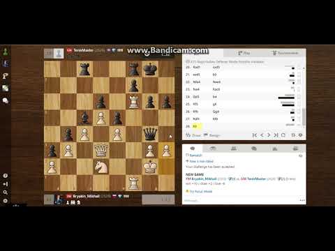 Blitz on Chess.com FM Bryakin Mikhail - GM Yuniesky Quesada