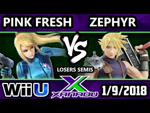 S@X 236 Smash 4 - Pink Fresh (ZSS) Vs. Zephyr (Cloud) - SSB4 Losers Semis - Smash for Wii U.