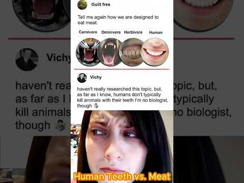 Human Teeth vs. Meat 🦷🦷🦷 #viralvideo #video  #shorts #animals   #funny #funnyimages #viralshorts