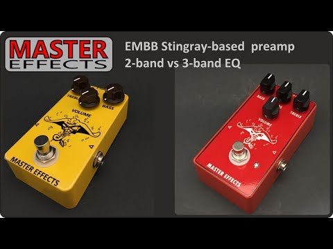 Master Effects Manta Ray 3-band EBMM Bass Preamp image 2