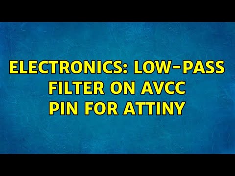 Electronics: Low-Pass filter on AVcc pin for ATtiny