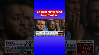 After an anti-Semitic rant, Ye West is suspended from Twitter #shorts
