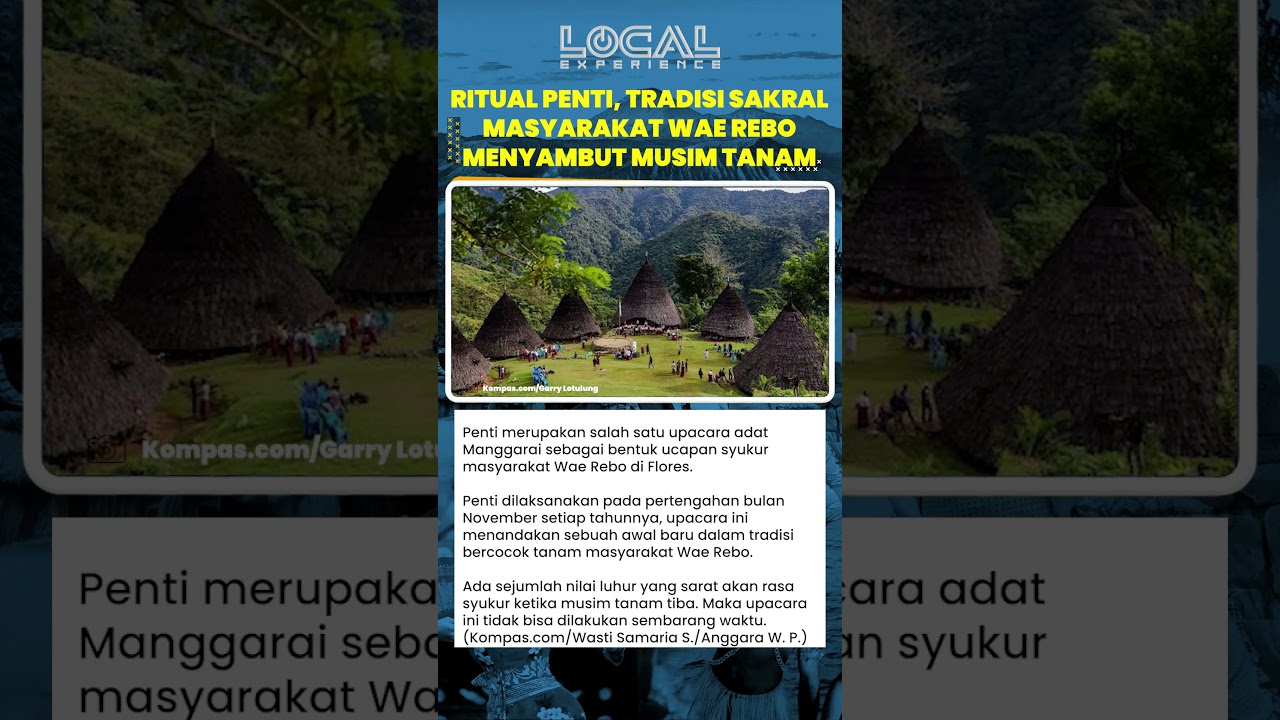 Ritual Penti, Tradisi Sakral Masyarakat Wae Rebo Flores Menyambut Musim ...