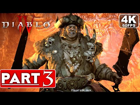 DIABLO 4 Gameplay Walkthrough Part 3 FULL GAME [4K 60FPS PC ULTRA] - No Commentary