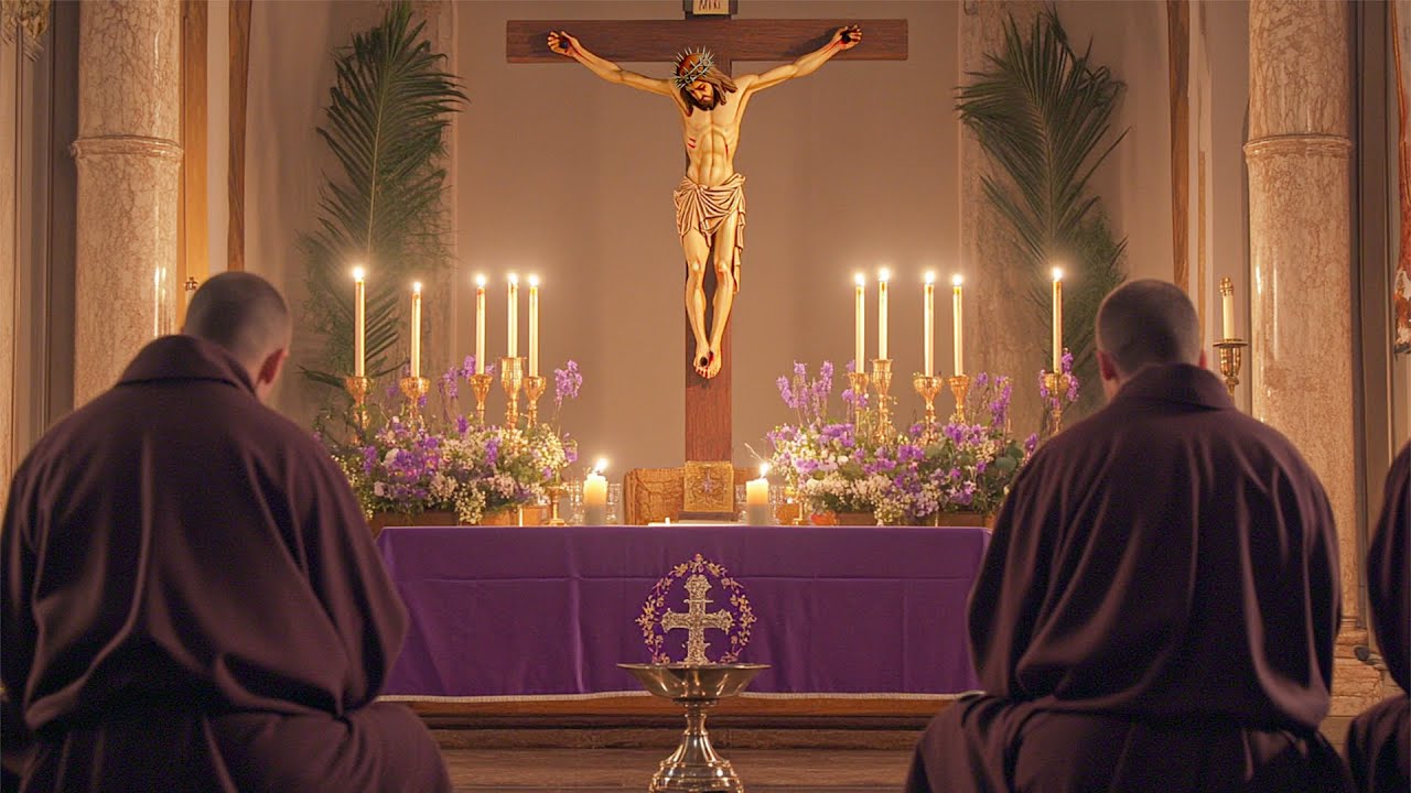 Gregorian Chants for Lent | Sacred Prayer Ambience of Monks in the Monastery