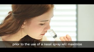 A nasal irrigation technique using a medical syringe (ENG SUB)