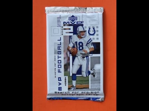 ORIGINAL 2,000 pack of 2002 PEYTON MANNING UPPER DECK MVP football cards!