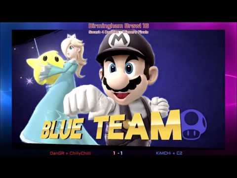 Bham Brawl 16 - Smash 4 Doubles - Winners Finals - DanGR & ChillyChilli vs KiMCHi & C2