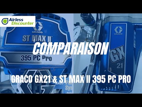 Comparison of the Graco GX 21 and ST MAX II 395 PC Pro pumps