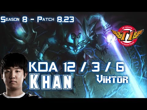 SKT T1 Khan VIKTOR vs CHO'GATH Top - Patch 8.23 KR Ranked