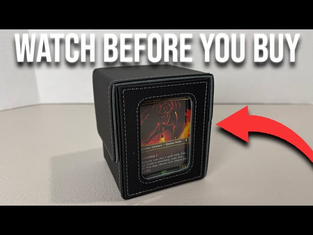 Vídeo relacionado con UAONO Caja de Almacenamiento para Tarjetas Coleccionables Commander - Capacidad 2400+ MTG, 4 Cargadores Superiores, Funda para TCG y Tarjetas Deportivas Magic