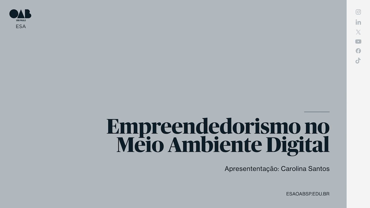 #02 | Empreendedorismo no meio ambiente digital - episódio 1