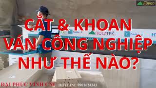 (Tham khảo) Sử dụng cnc nesting để cắt ván công nghiệp và khoan cam Holztek Pro-R1AF.