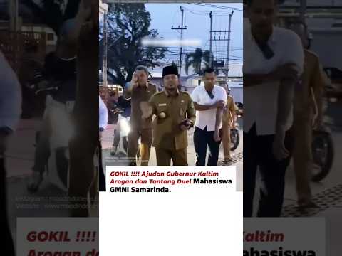 Arogan, Aksi Ajudan Gubernur Kaltim Tantang Duel Mahasiswa yang Sampaikan Aspirasi