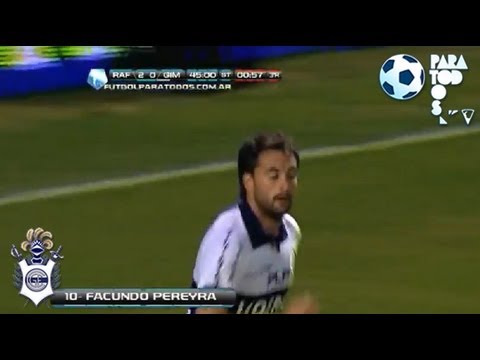 Gol de Pereyra. Rafaela 2 - Gimnasia LP 1. Fecha 6. Torneo Inicial 2013. Fútbol Para Todos