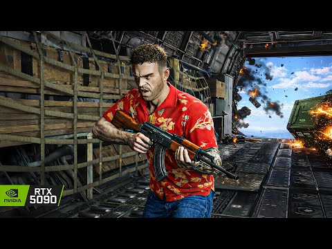 GTA 5 'Minor Turbulence' Mission 8K Gameplay | RTX 5090 Remastered Graphics MOD