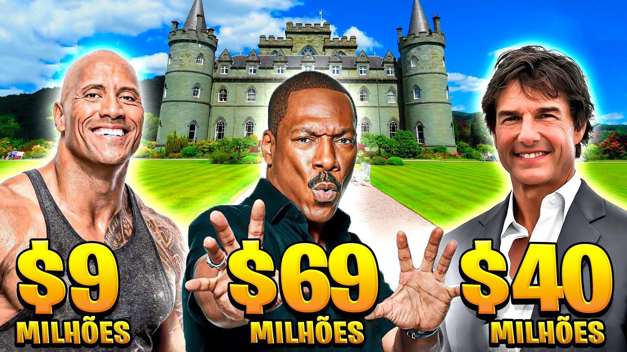 11 mansões mais luxuosas dos atores de Hollywood (The Rock, Eddie Murphy, Tom Cruise, Will Smith...)