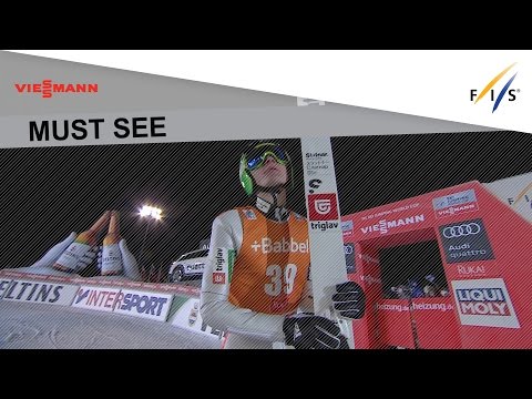 1st place in Large Hill for Domen Prevc - Ruka - Ski Jumping - 2016/17