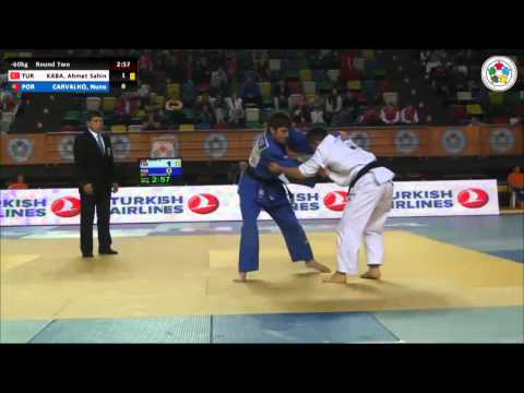 Ahmet Sahin KABA (TUR) Vs Nuno CARVALHO (POR) - Judo Grand Prix Samsun 2014 [-60kg]