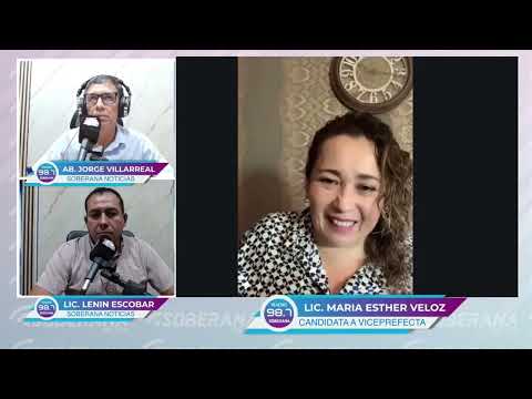 MARÍA ESTHER VELOZ HABLA DE SU CANDIDATURA A LA VICEPREFECTURA DE COTOPAXI JUNTO A HIPÓLITO CARRERA