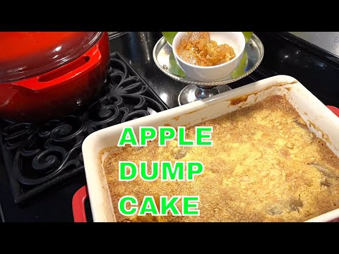3 Ingredient Apple Dump Cake With Cake Mix And Apple...