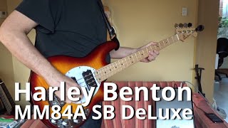 Video thumbnail for Harley Benton MM84A SB DeLuxe Bass Guitar (demo) by SolidRockBluesBand