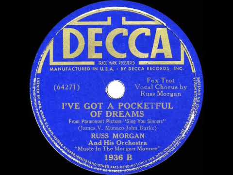 1938 HITS ARCHIVE: I’ve Got A Pocketful Of Dreams - Russ Morgan (Russ Morgan, vocal)