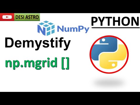 Mastering NumPy's mgrid for Advanced Grid Generation | Data Analysis | Data Science | DESI ASTRO