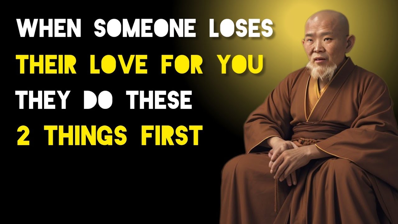 When Someone Loses Their Love For You They Will Do These 2 Things First - Zen And Buddhist Teachings