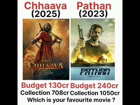 'Chhaava vs Pathaan: Epic Box Office Battle – Who Came Out On Top?' #shorts #ytshorts