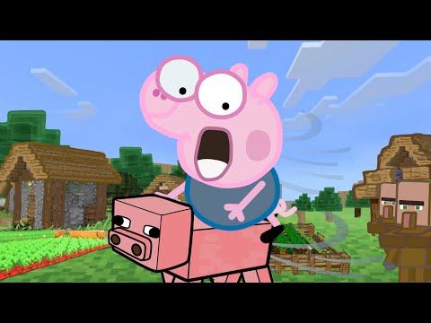Insane! Peppa Pig George's Wild Minecraft Adventure