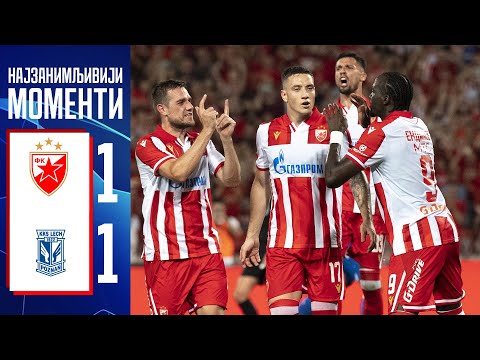 Црвена звезда - Лех 1:1, најбољи моменти