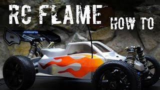 How to Paint a Flame on a Lexan RC Body Using Liquid Mask