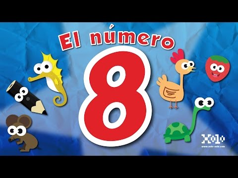 El número 8 en español para niños - Videos Aprende