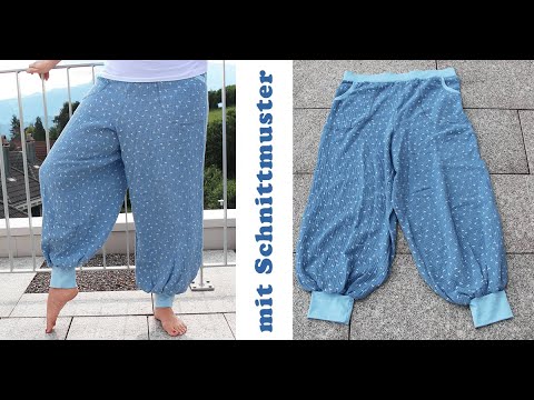 Pumphose nähen mit Schnittmuster